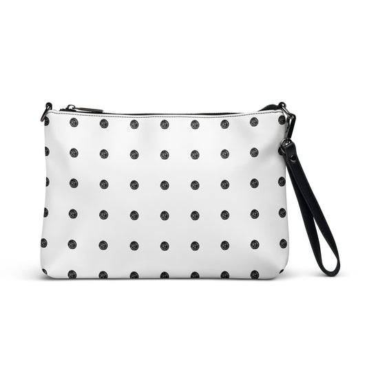 Black Polka Dot Crossbody | Printed Handbag | Vegan Leather