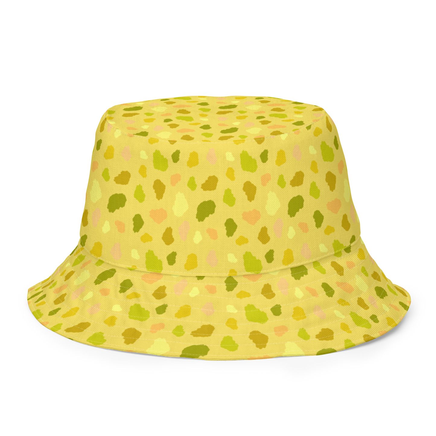 Yellow Terrazzo Reversible Bucket Hat | S/M or L/XL | Original Artwork