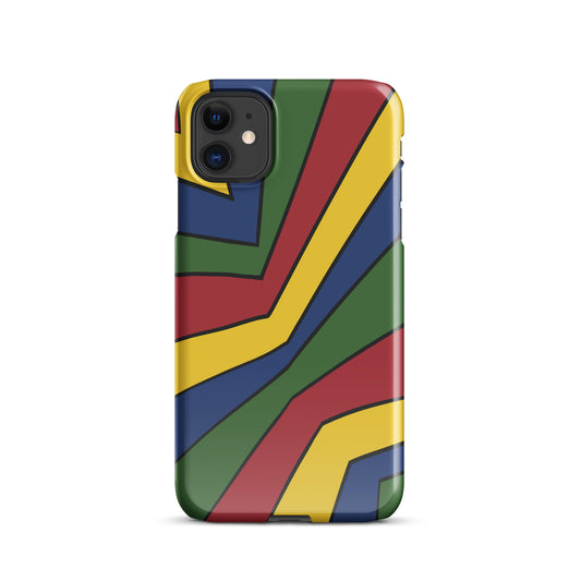 Retro Stripe iPhone Case | Original Art | Sizes for iPhone 11-15