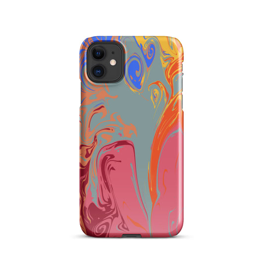 Swirled Paint Abstract Art iPhone Case | Sizes for iPhone 11-15